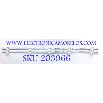 KIT DE LED'S PARA TV HISENSE ((2 PIEZAS)) / NUMERO DE PARTE CRH-BX32X1H30300502019REV1.0 / CRH-BX32X1H30300502019REV1.1 / JBD315X1H-LB81 / SVH320F19 / 2020010901 / 22355300 / 23995100 / 1235671 / MODELOS 32H4030F3 / 32H5510G / 32H5500G / 32H5G